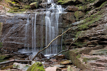 Wasserfall in der Margarethenschlucht bei Neckargerach