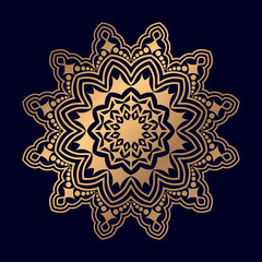 Colorful ethnic mandala background decorative symbol yoga logo pattern Vector illustration.