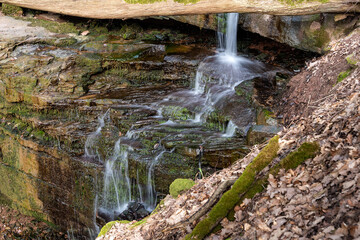 Wasserfall in der Margarethenschlucht bei Neckargerach