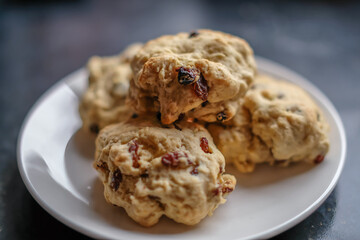 Homemade fruit scones