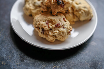 Homemade fruit scones