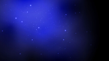 Obraz premium Starry vector abstract background. Shiny dark blue space star dust wallpaper.