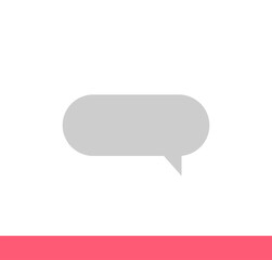 Speech bubble, speech balloon. Think & talk icon vector.	