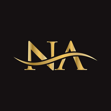 NA logo. Monogram letter NA logo design Vector. NA letter logo design with modern trendy.