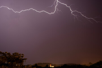 lightning in the night