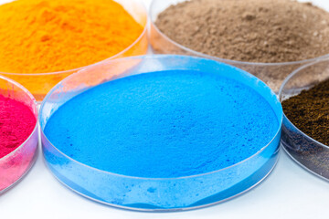 blue iron oxide, synthetic iron oxide used as a dye