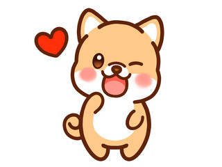 柴犬のイラスト素材