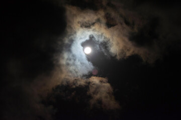 moon and clouds