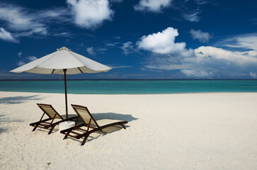 Beautiful beach at Maldives