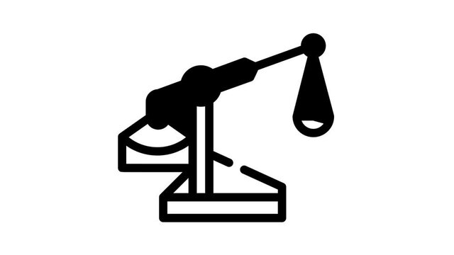trebuchet vintage weapon black icon animation