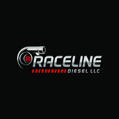 racerline turbo diesel logo tamplate - obrazy, fototapety, plakaty