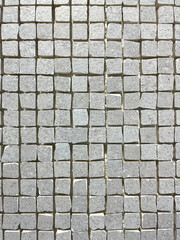 artistic ceramic mosaic in various shades of color

