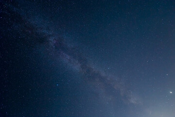 Fototapeta na wymiar night starry sky with milky way, beautiful outdoor natural background