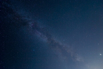 Fototapeta premium night starry sky with milky way, beautiful outdoor natural background