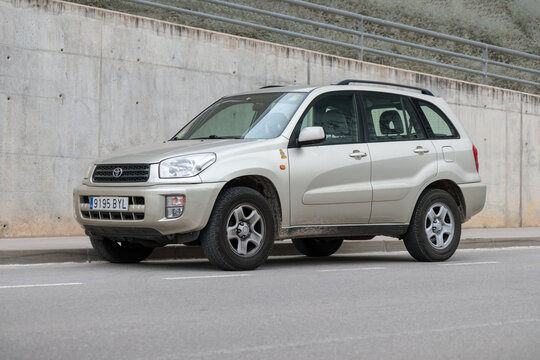 SABADELL, SPAIN-MARCH 12, 2021: Toyota RAV4, second generation (XA20). Model years  2001&ndash;2005
