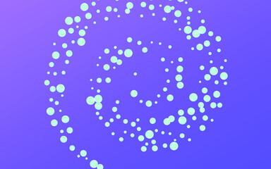 Multicolored Shine FallingFestive Blue