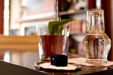 Little box a wedding rings