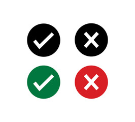 Check Mark and Cross Mark Icons.