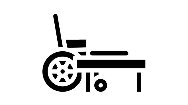 disabled remote job glyph icon animation