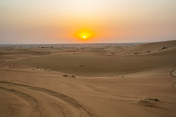 Sunset In desert 