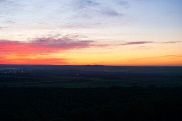 Fototapeta na wymiar wschód słońca niebo chmury widok krajobraz