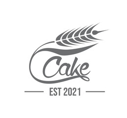 Wheat Cake Logo Sign