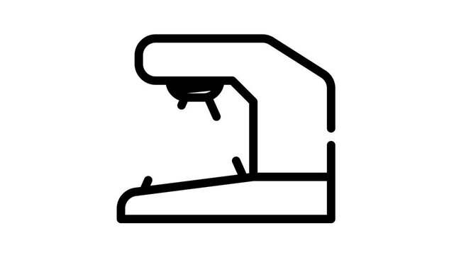 currency detector device black icon animation