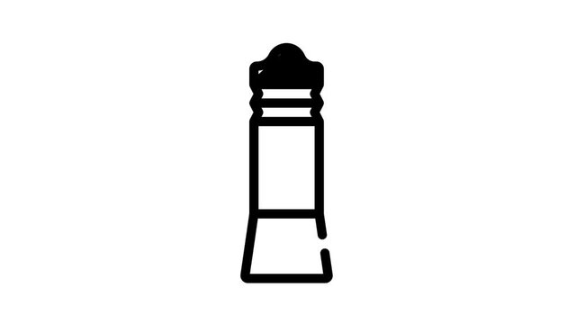 magnetic key black icon animation