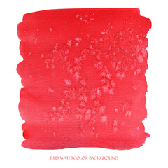 Red watercolor splash Abstract watercolour background