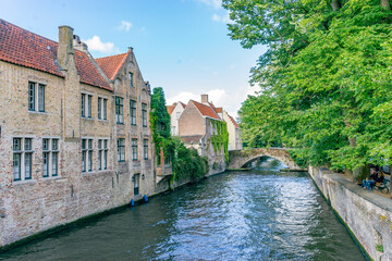 The Beautiful Medieval Town of Bruge in Belgium