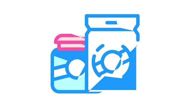 epsom bath salt color icon animation
