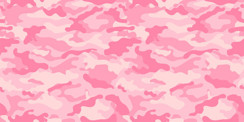 vector camouflage pattern for clothing design. Pink camouflage military pattern - obrazy, fototapety, plakaty