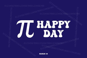 Happy Pi day! Celebrate Pi Day. Mathematical constant. March 14. The ratio of the circumference of a circle to its diameter. Fixed number Pi