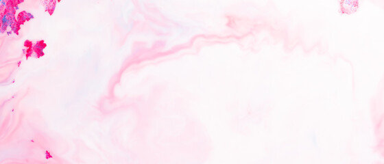 Fluid Art. Pink abstract texture. Liquid marble pattern. Abstract background