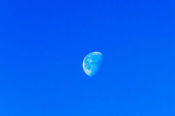 The moon in blue sky 1st November 2015