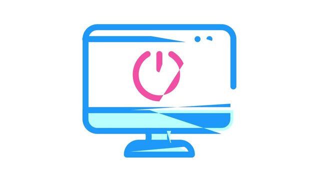 on and off operating system color icon animation