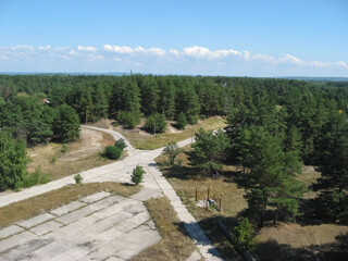 Abandoned residential buildings in village of Orbita near the Chyhyryn Nuclear Power Plant. Abandoned and destroyed. © Deniz