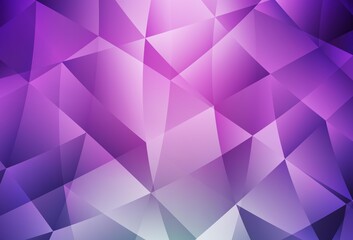 Fototapeta premium Light Pink vector gradient triangles texture.
