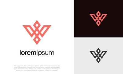 Luxury intial W logo design. Initial Letter Logo.	
