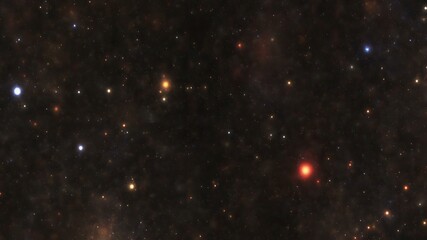 Stars in the night sky nebula and galaxy