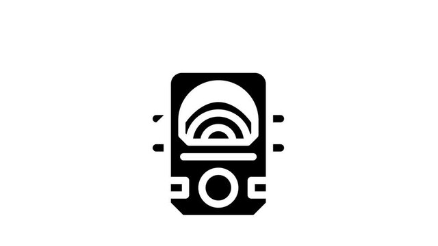 ectoplasm paranormal detector glyph icon animation
