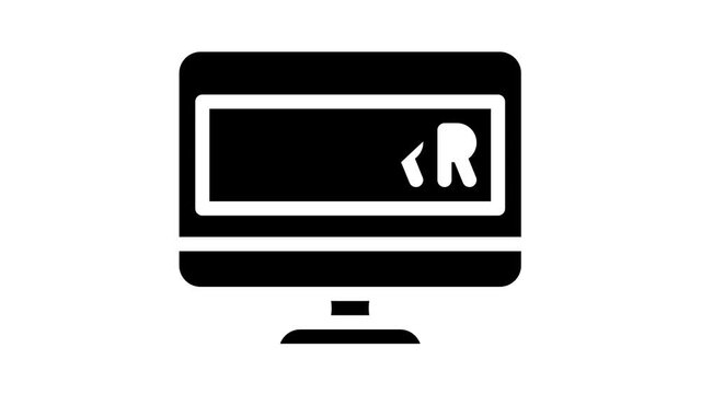 error operating system glyph icon animation