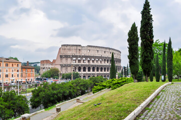 Colosseum (Coliseum) building in Rome, Italy