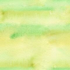 Abstract watercolor seamless pattern. Watercolor green background