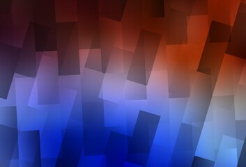 Light Blue, Red vector template with rhombus.