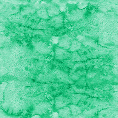 Abstract watercolor seamless pattern. Watercolor green background