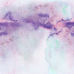 Abstract watercolor pattern. Watercolor purple background