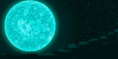 fondo con luna © richard