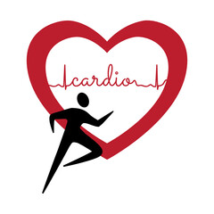 runner, vector graphic design element