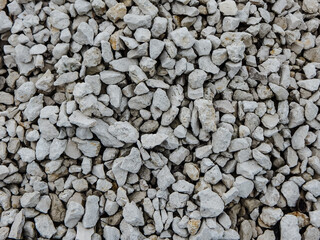 limestone stone of different fraction and shape